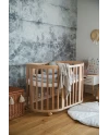 Lettino Ovale 7in1 con Materasso - Naturale | Waldin