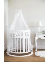 Lettino Ovale 7in1 con Materasso - Bianco | Waldin®
