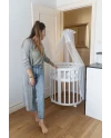 Lettino Ovale 7in1 con Materasso - Bianco | Waldin®