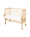 Lettino 2 in 1 con materasso - naturale