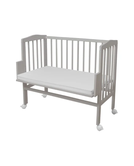 Lettino 2in1 con materasso - Grigio | Waldin