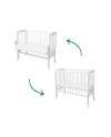 Lettino 2 in 1 con materasso - Bianco | Waldin