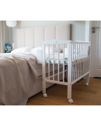 Lettino 2 in 1 con materasso - Bianco | Waldin