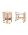 Lettino Ovale 7in1 con Materasso - Naturale | Waldin