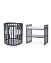 Lettino Ovale 7in1 con Materasso - Grafite | Waldin