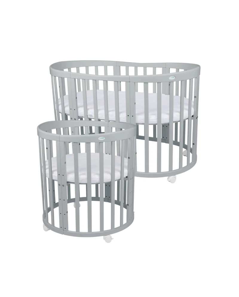 Waldin® Łóżeczko owalne 7w1, rośnie z dzieckiem. Zakup na lata! Waldin® Łóżeczko owalne 7w1, rośnie z dzieckiem. Zakup na lata!