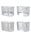 Lettino Ovale 7in1 con Materasso - Grigio | Waldin