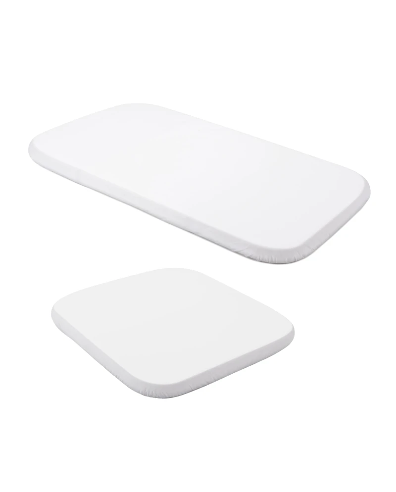 Set di lenzuolini in cotone per lettini 7-in-1 Bianco | Waldin Set di lenzuolini in cotone per lettini 7-in-1 Bianco | Waldin