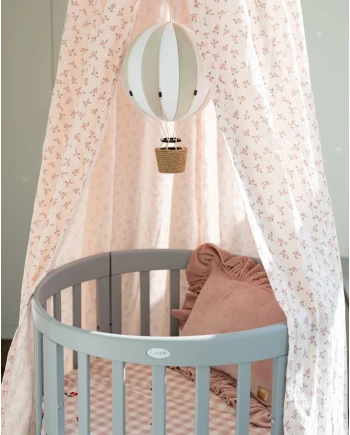 Lettino Ovale 7in1 con Materasso - Grigio | Waldin