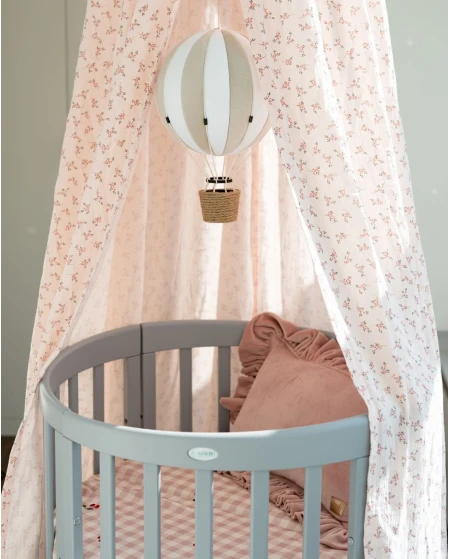 Lettino Ovale 7in1 con Materasso - Grigio | Waldin