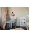 Lettino Ovale 7in1 con Materasso - Grigio | Waldin
