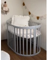 Lettino Ovale 7in1 con Materasso - Grigio | Waldin