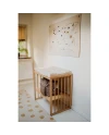 Lettino 7in1 con materasso - Naturale | Waldin