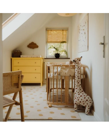 Lettino 7in1 con materasso - Naturale | Waldin