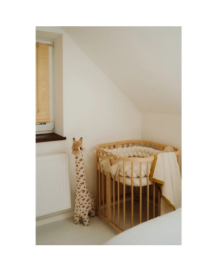 Lettino 7in1 con materasso - Naturale | Waldin