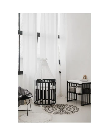 Lettino Ovale 7in1 con Materasso - Grafite
