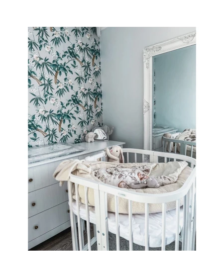 Lettino 7 in 1 con materasso Bianco | Waldin