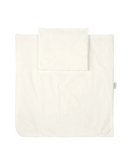Copertina avvolgente Set 2in1 con trapunta e cuscino Ecru Waldin