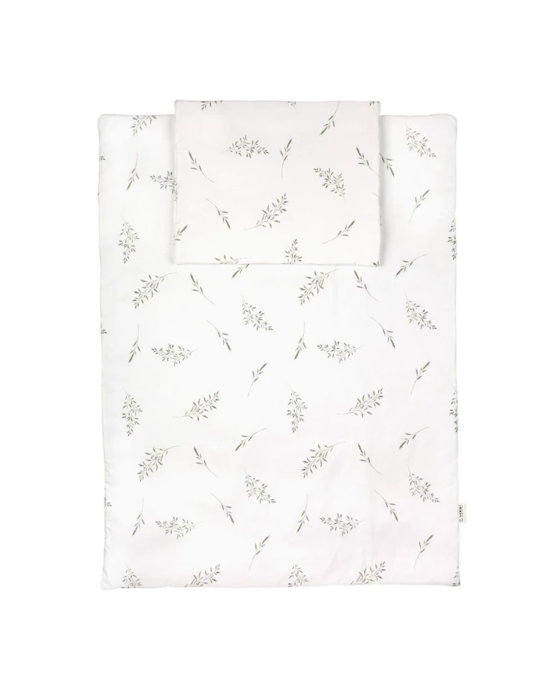 Set biancheria Junior 90x120 – Ramoscelli verdi | Waldin Set biancheria Junior 90x120 – Ramoscelli verdi | Waldin