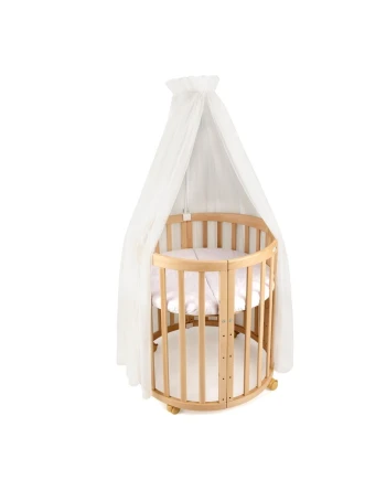 Baldacchino in tulle per lettino + supporto incluso - Ecru
