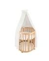Baldacchino in tulle per lettino + supporto incluso - Ecru