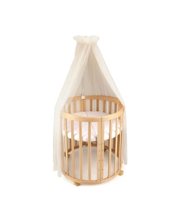 Baldacchino in tulle per lettino + supporto incluso - Champagne