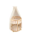 Baldacchino in tulle per lettino + supporto incluso - Champagne