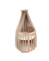 Baldacchino in tulle per lettino + supporto incluso - Taupe