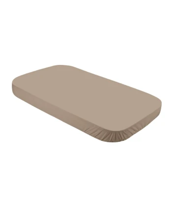 Lenzuolo con angoli in cotone biologico 123x73 cm – Taupe | Waldin