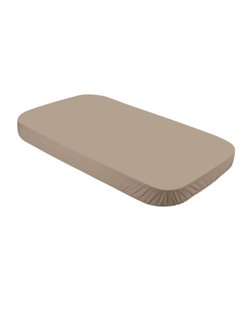 Lenzuolo con angoli in cotone biologico 123x73 cm – Taupe | Waldin Lenzuolo con angoli in cotone biologico 123x73 cm – Taupe | Waldin