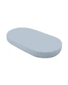 Lenzuolo con angoli in cotone biologico 123x73 cm – Ovale Blu | Waldin