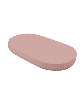 Lenzuolo con angoli in cotone biologico 123x73 cm – Ovale Rosa