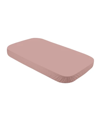 Lenzuolo con angoli in cotone biologico 123x73 cm – Rosa | Waldin