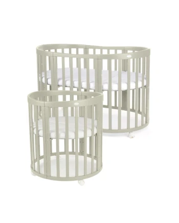 Culla Ovale 7in1 con Materasso - Oliva