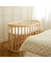 Lettino Ovale 7in1 con Materasso - Naturale | Waldin