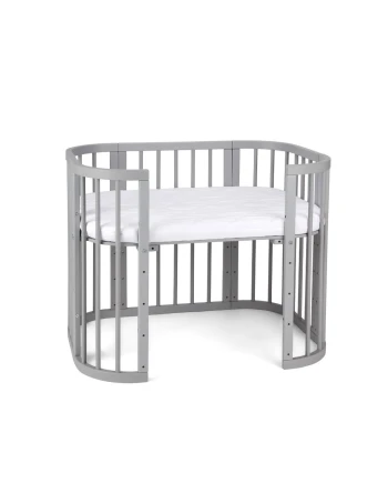 Lettino 5in1 con opzione materasso e culla - Grigio | Waldin