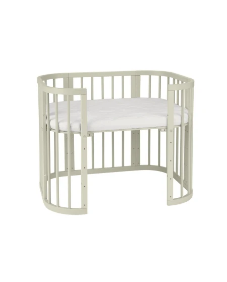 Lettino 5in1 con opzione materasso e culla - Olive | Waldin