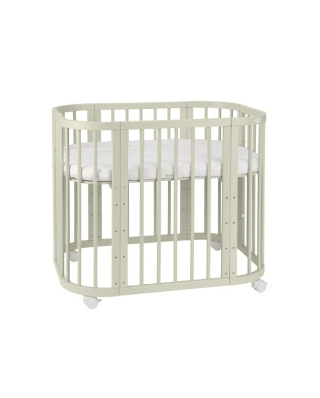 Lettino 5in1 con opzione materasso e culla - Olive | Waldin