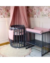 Lettino Ovale 7in1 con Materasso - Grafite | Waldin