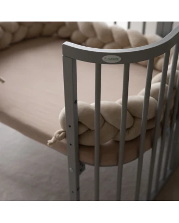 Lenzuolo con angoli in cotone 93x65 per lettino 5in1 Waldin