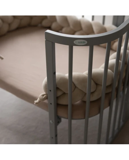Lenzuolo con angoli in cotone 93x65 per lettino 5in1 Waldin