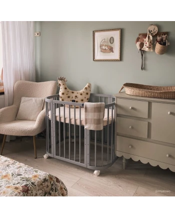 Lenzuolo con angoli in cotone biologico 93x65 per lettino 5in1 | Waldin