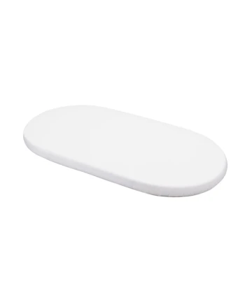 Lenzuolo con angoli in cotone biologico 123x73 cm – Ovale Bianco