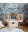 Lenzuolo con angoli in cotone biologico 123x73 cm – Ovale Bianco