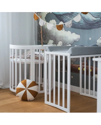 Lenzuolo con angoli in cotone biologico 73x73 cm – Ovale WALDIN