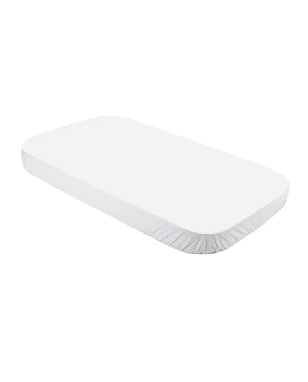 Lenzuolo con angoli in cotone biologico 124x73 cm – Bianco Waldin