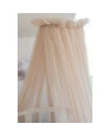 Baldacchino in tulle per lettino + supporto incluso - Beige