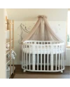 Baldacchino in tulle per lettino + supporto incluso - Taupe