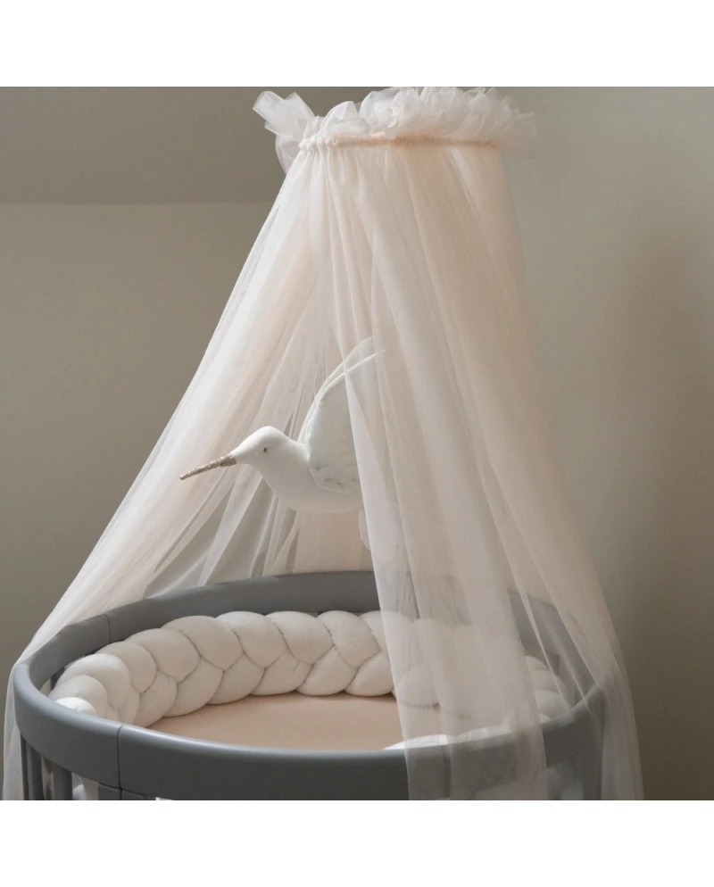 Baldacchino in tulle per lettino + supporto incluso - Champagne Baldacchino in tulle per lettino + supporto incluso - Champagne