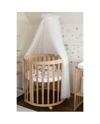 Baldacchino in tulle per lettino + supporto incluso - Ecru